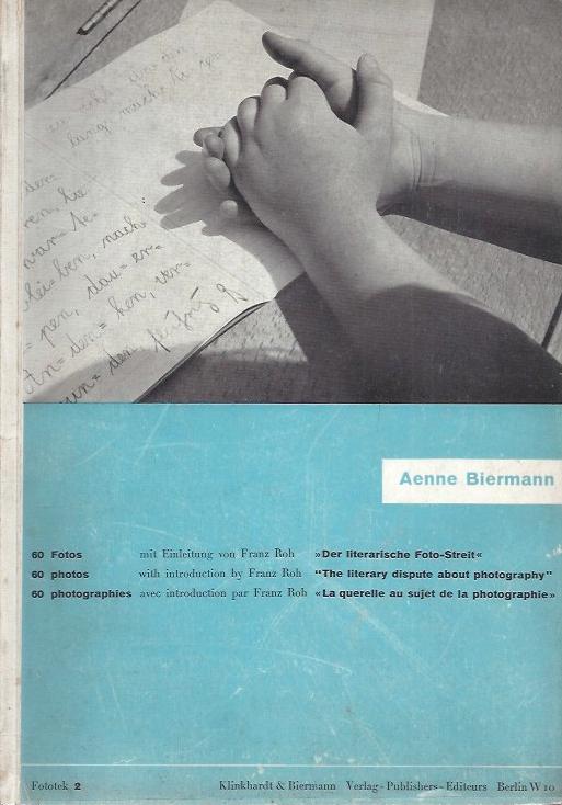 Aenne Biermann. 60 Fotos, 1930, Cover