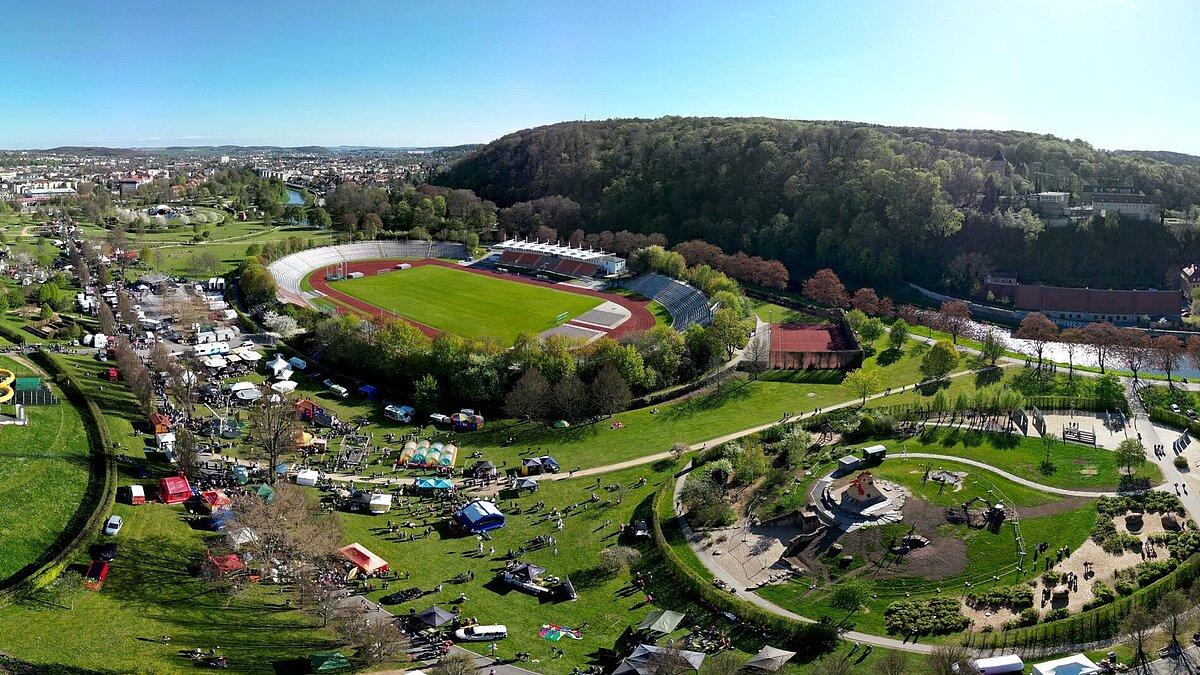Hofwiesenparkfest 2023 Blick von Oben