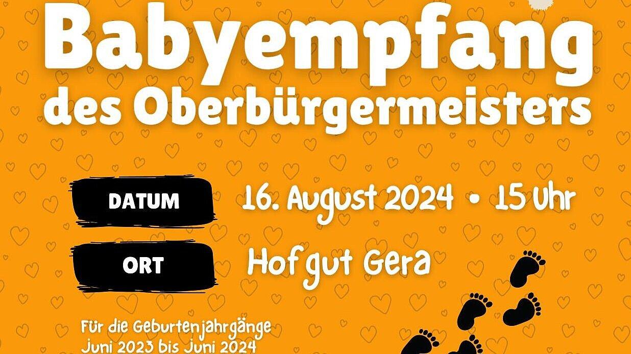 Babyempfang des Oberbürgermeisters am 16.08.2024 im Hofgut