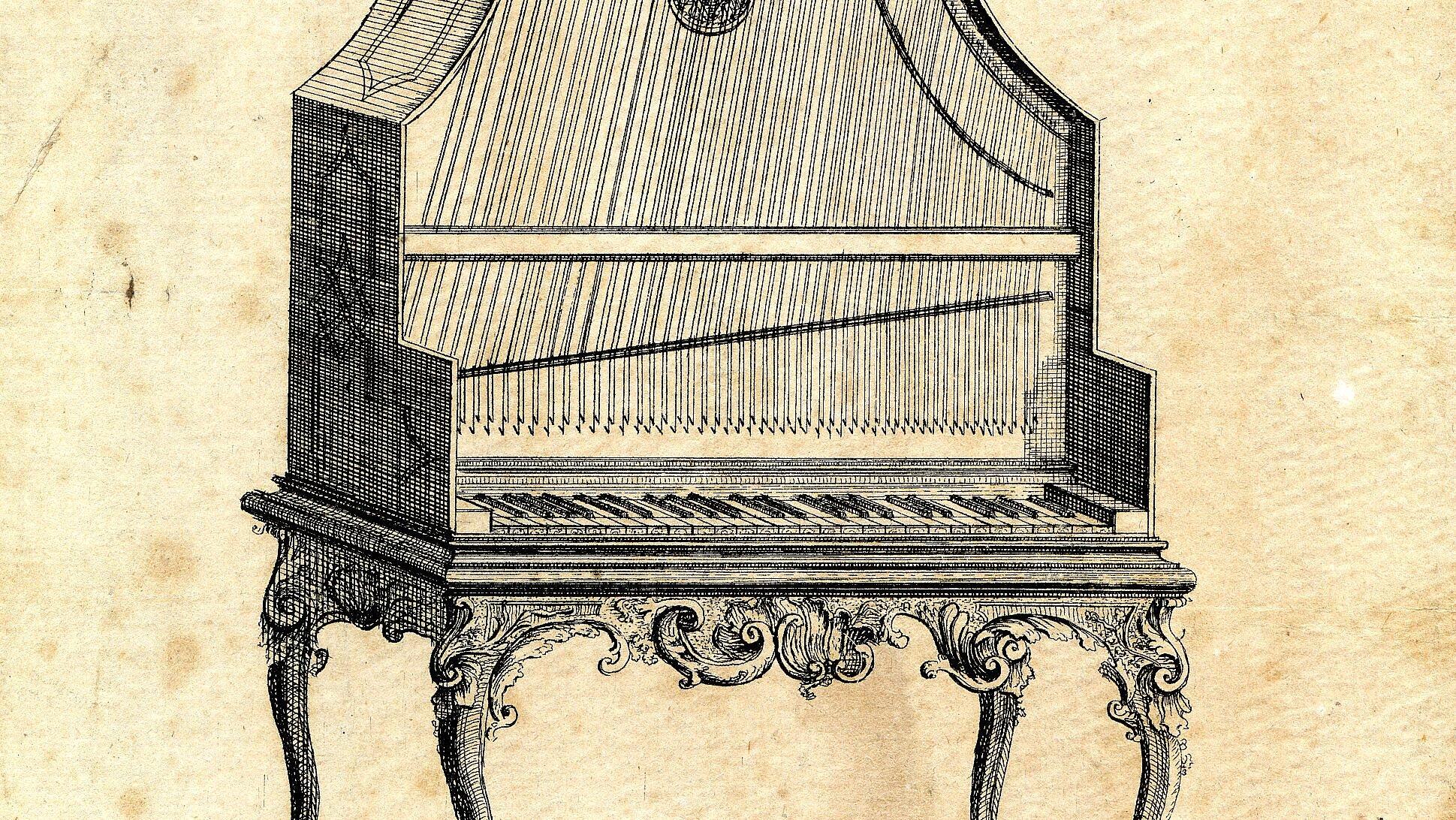 Entwickelt in der Friederici-Werkstatt: Der Pyramidenflügel, ein aufrecht stehendes Klavier aus dem Jahr 1745