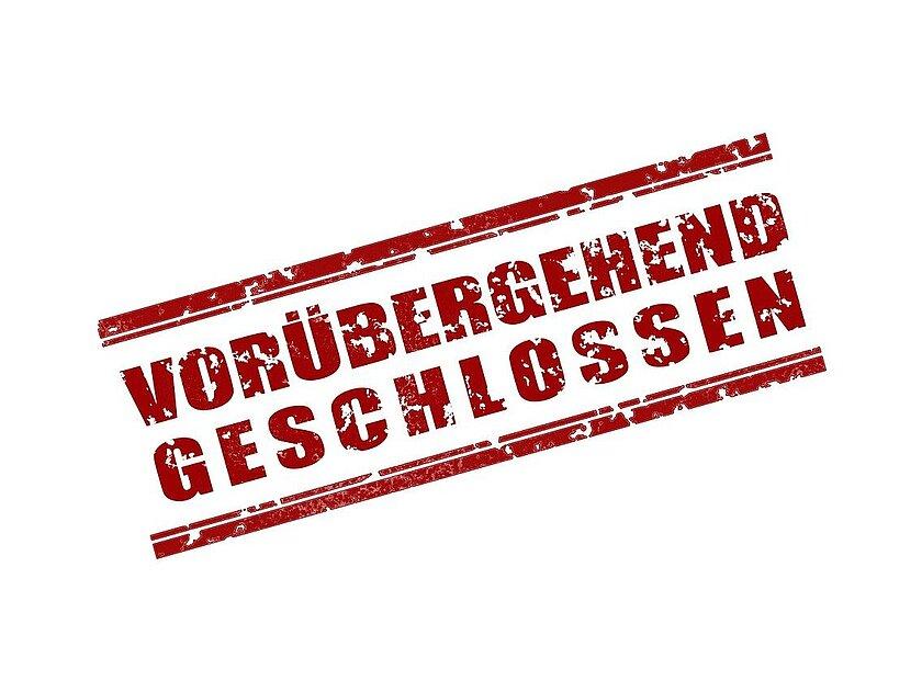 "Vorübergehend geschlossen" Schild. © pixabay