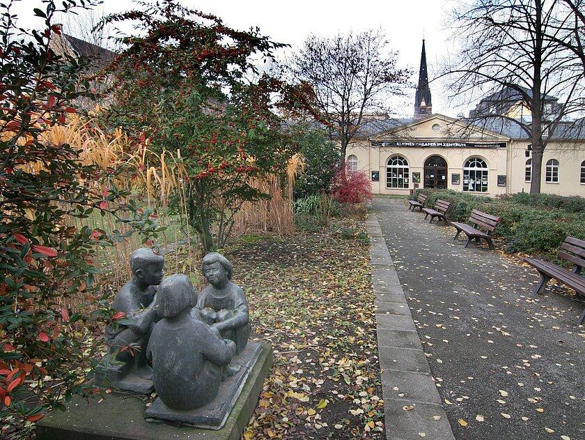 Bild der Grünanlage des Gustav Henning Platz. © Stadt Gera