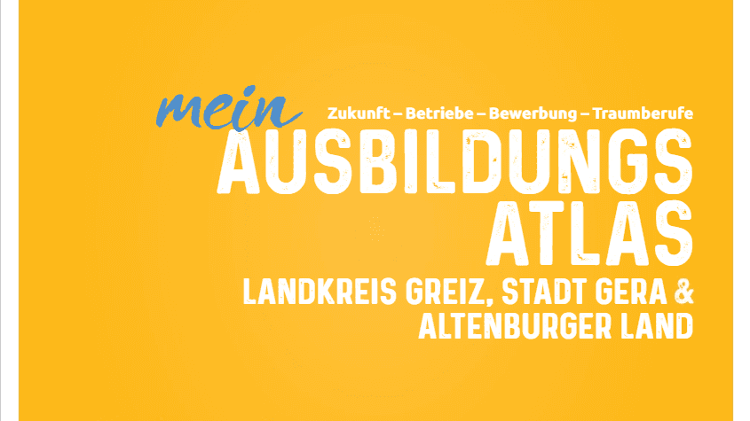 Infoflyer zum Ausbildungsatlas. © Azubica