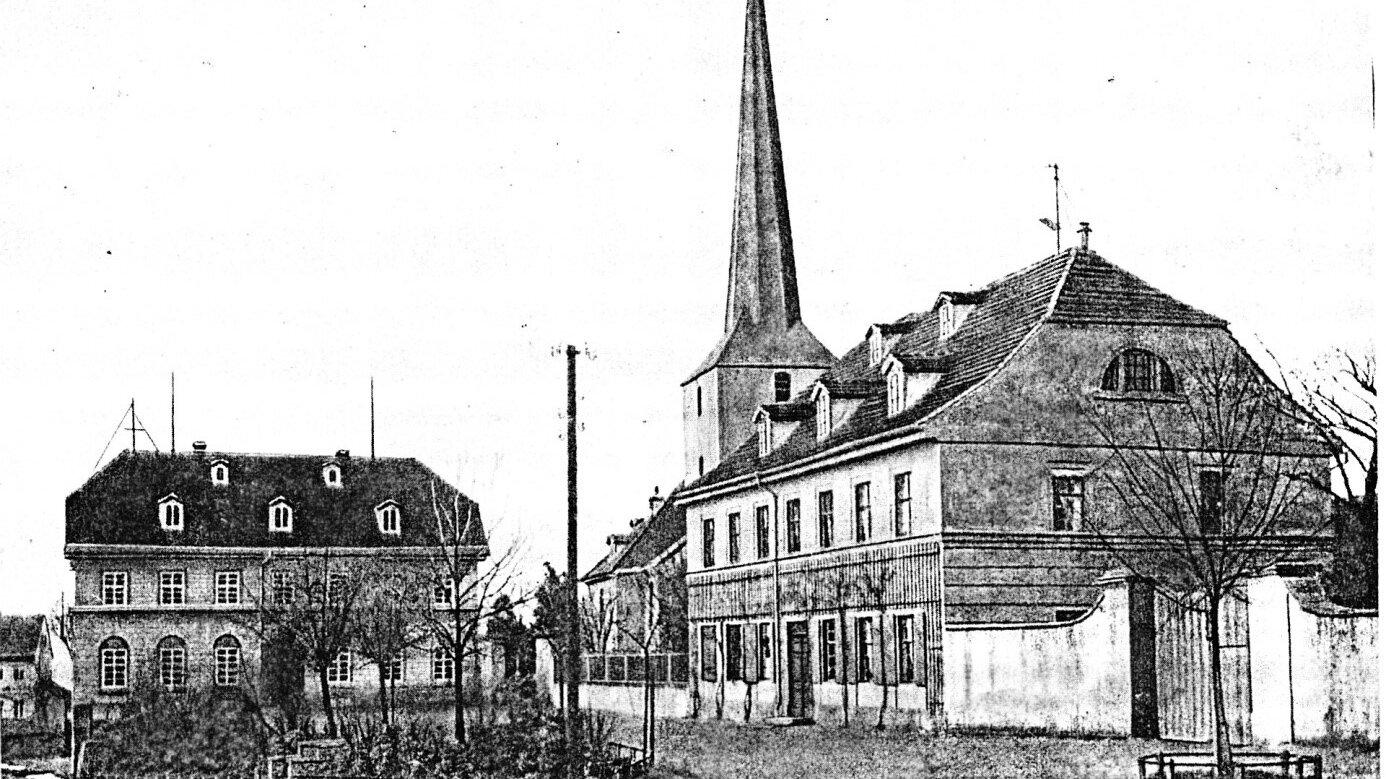 schwarz-weiß Bild mit der Langenberger Schule um 1500. © unbekannt