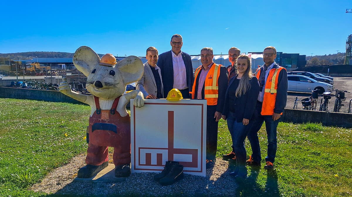 OB mit Niederlassungsleitung Max Bögl. © Stadt Gera