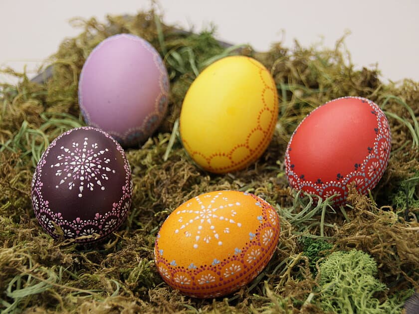 Sorbische Ostereier von Luise Jäger. © Jana Müller