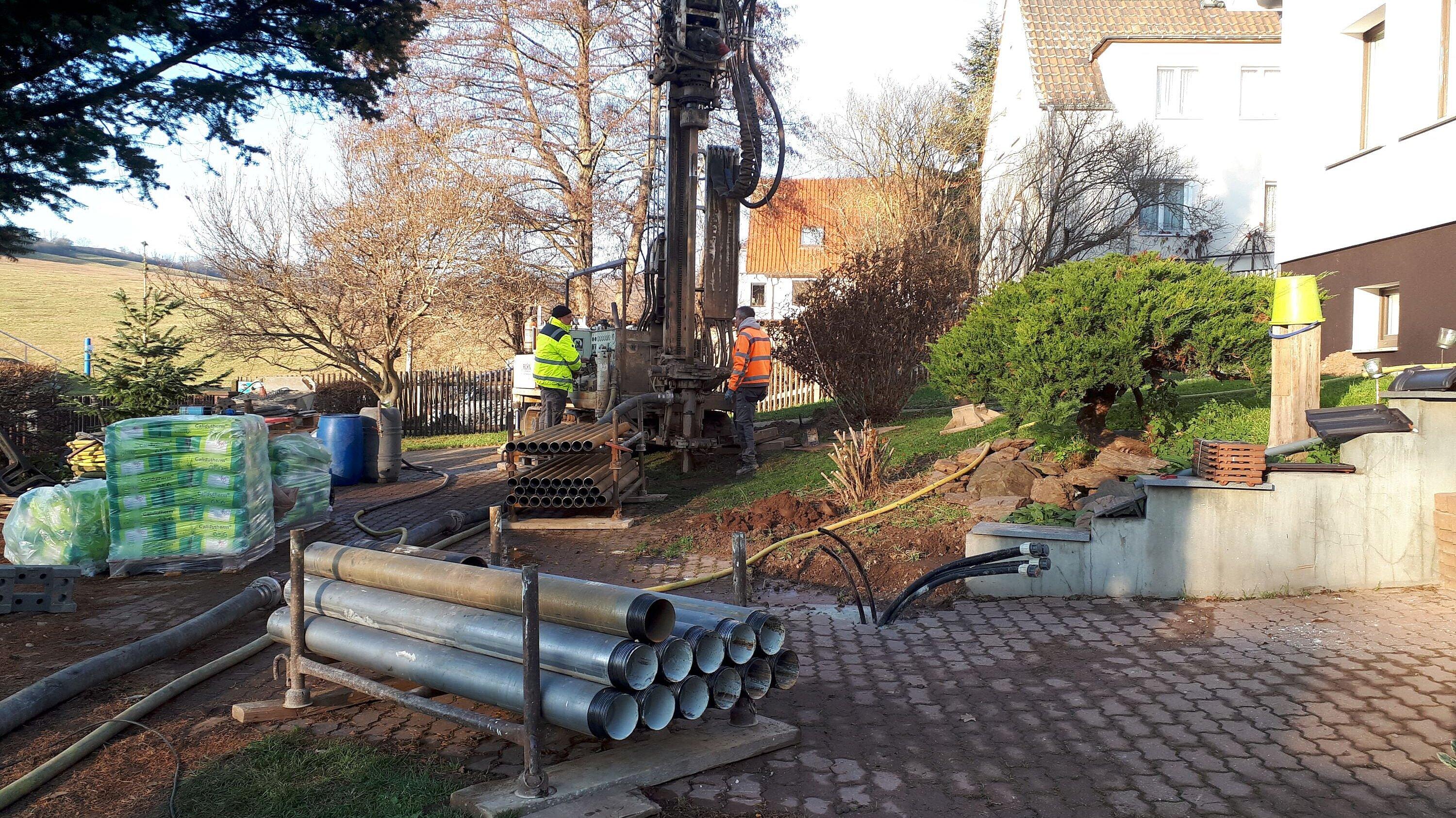 Eine Erdwärmesonderbohrung. © Stadt Gera