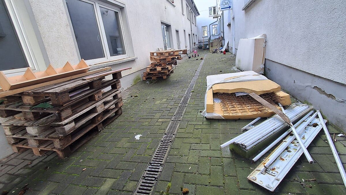 Sperrmüll in der Schülerstraße. © Stadt Gera